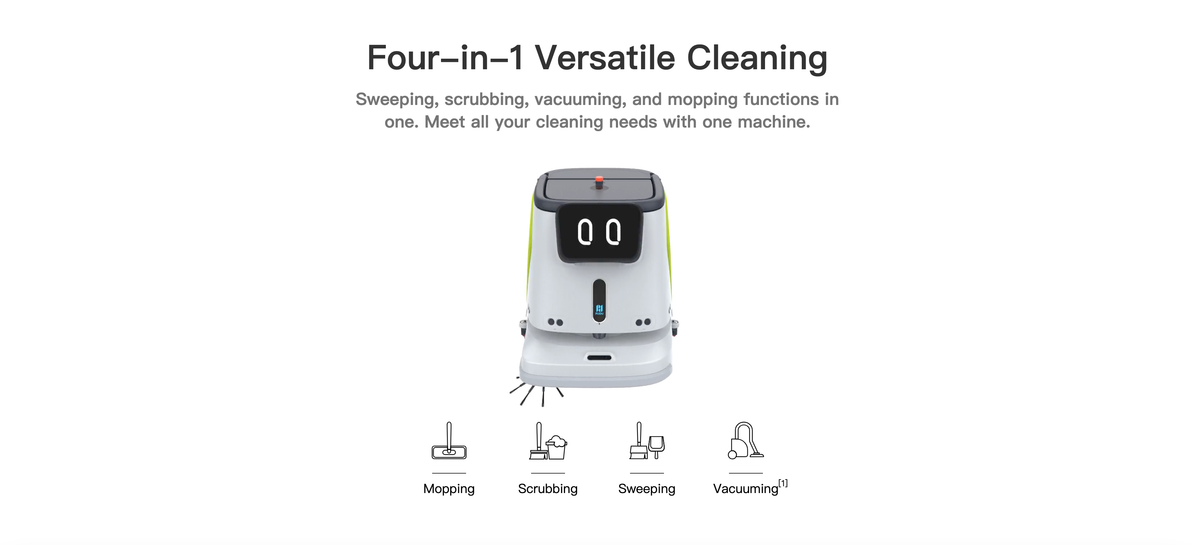 Pudu CC1 Robot Scrubber – 4-in-1 Smart Commercial Cleaner